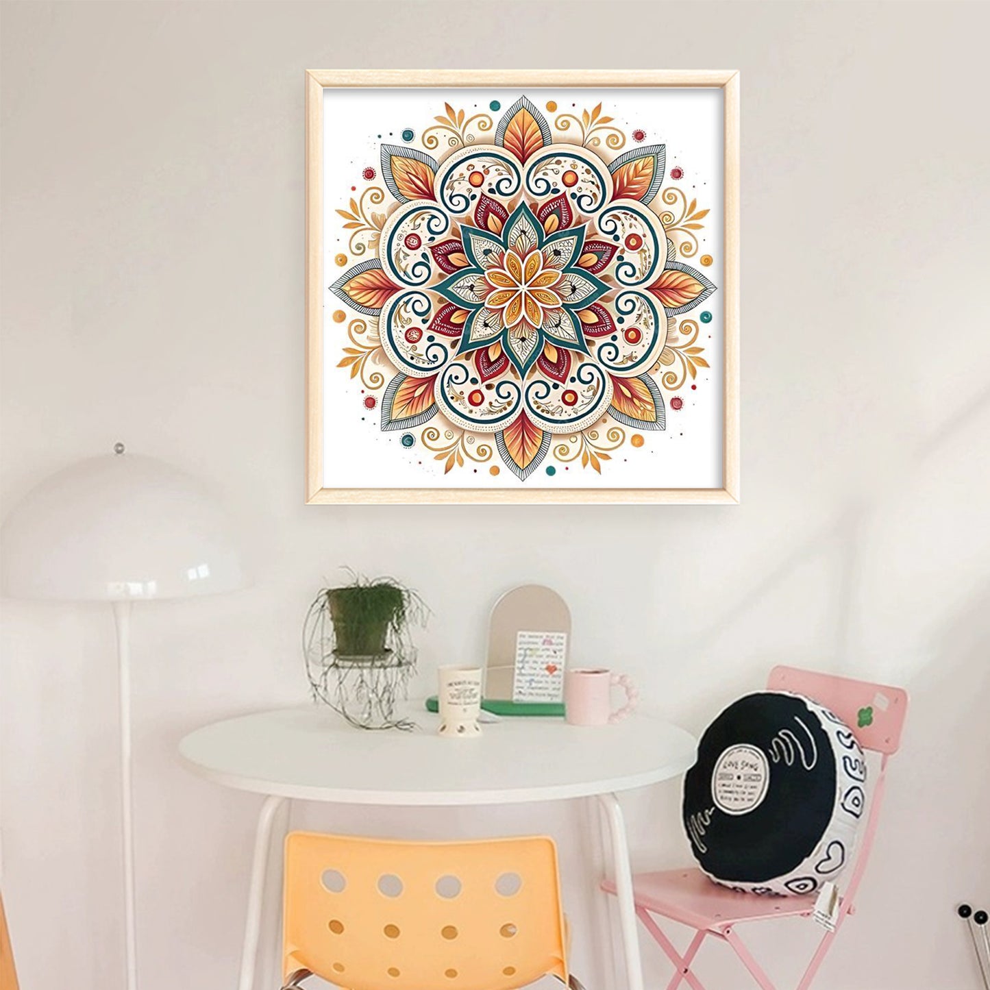 Mandala - Full 11CT Stamped Cross Stitch 40x40CM - Yishu