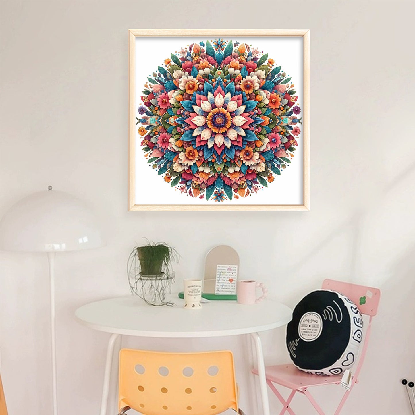 Mandala - Full 11CT Stamped Cross Stitch 40x40CM - Yishu