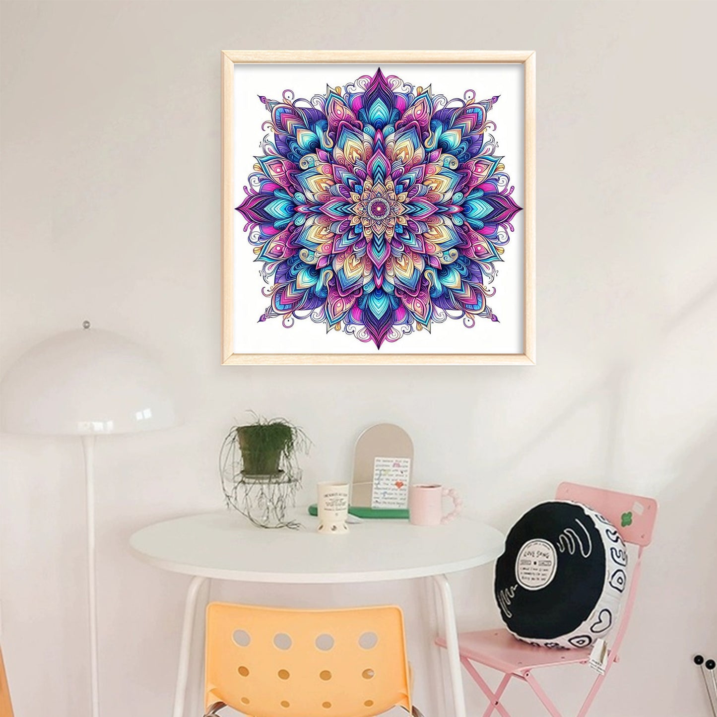 Mandala - Full 11CT Stamped Cross Stitch 40x40CM - Yishu
