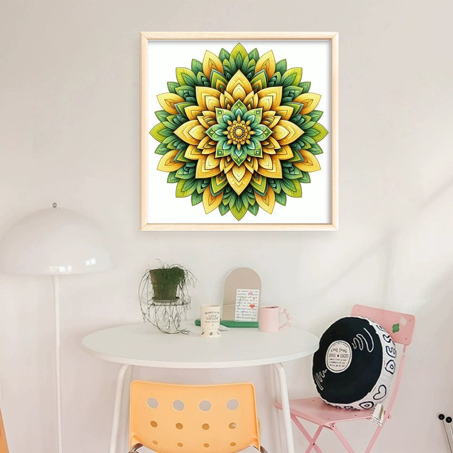 Mandala - Full 11CT Stamped Cross Stitch 40x40CM - Yishu