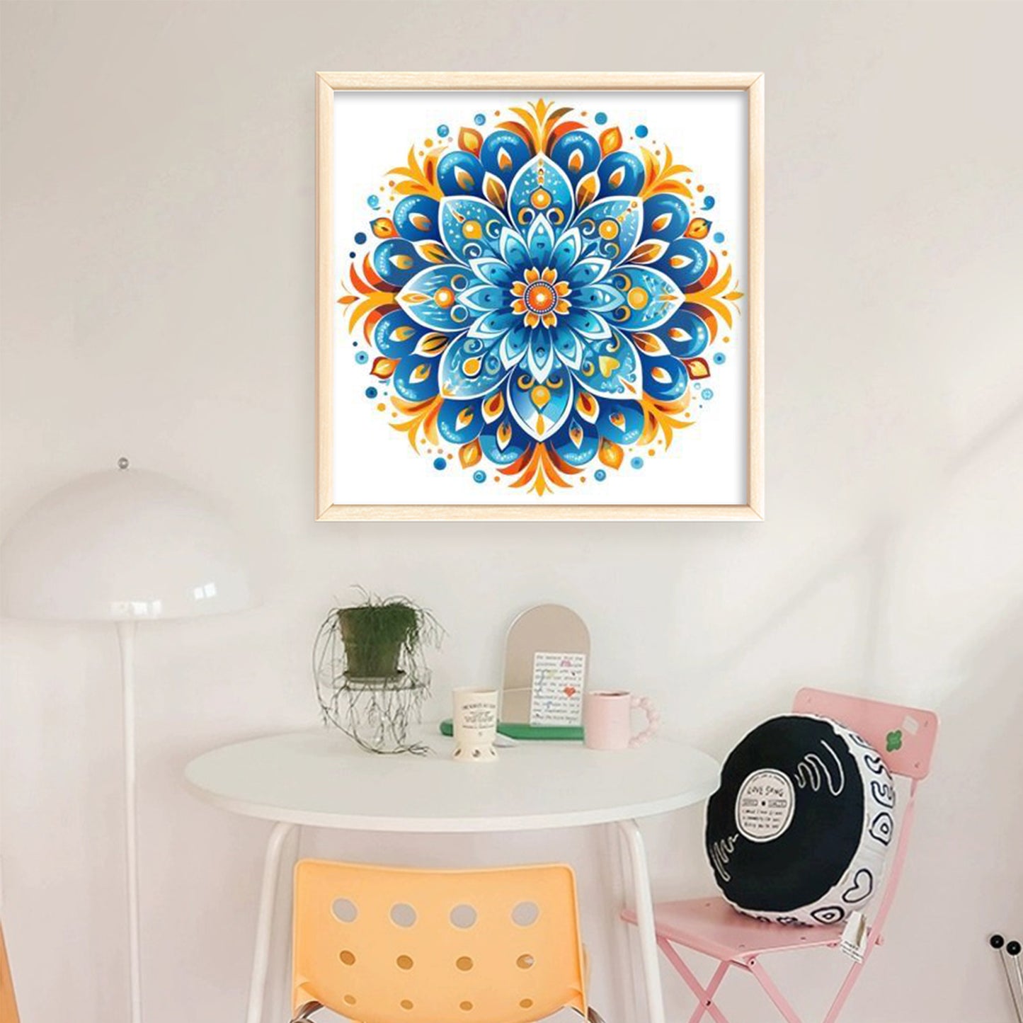 Mandala - Full 11CT Stamped Cross Stitch 40x40CM - Yishu