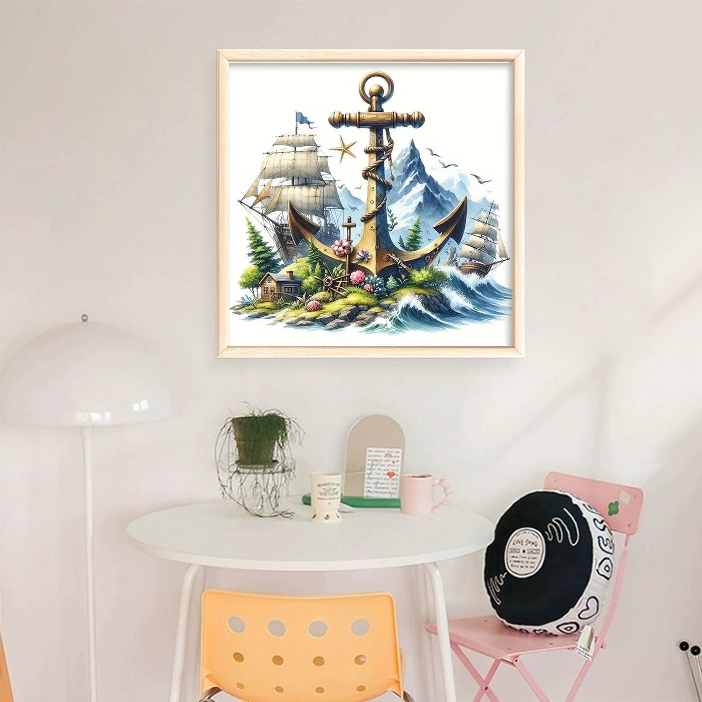 Anchor - Full 11CT Stamped Cross Stitch 40x40CM - Yishu