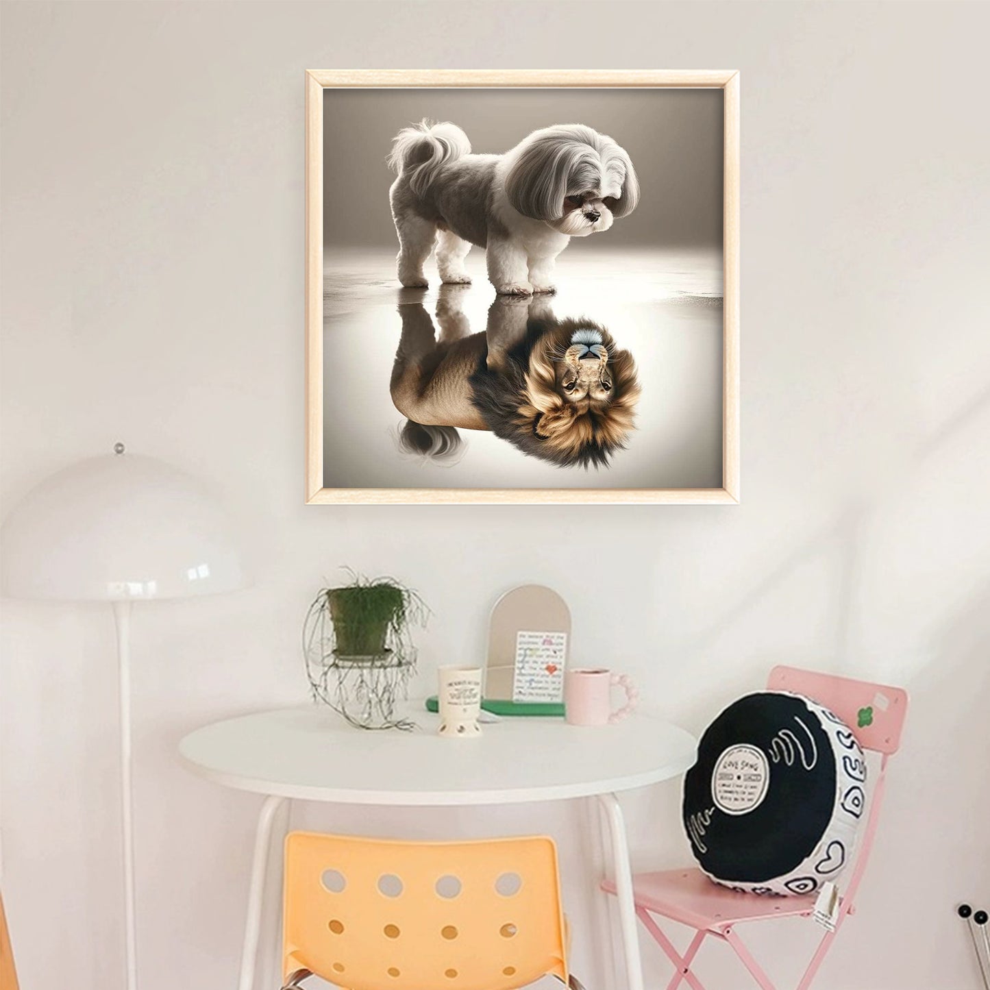 Dog - Full 11CT Stamped Cross Stitch 40x40CM - Yishu