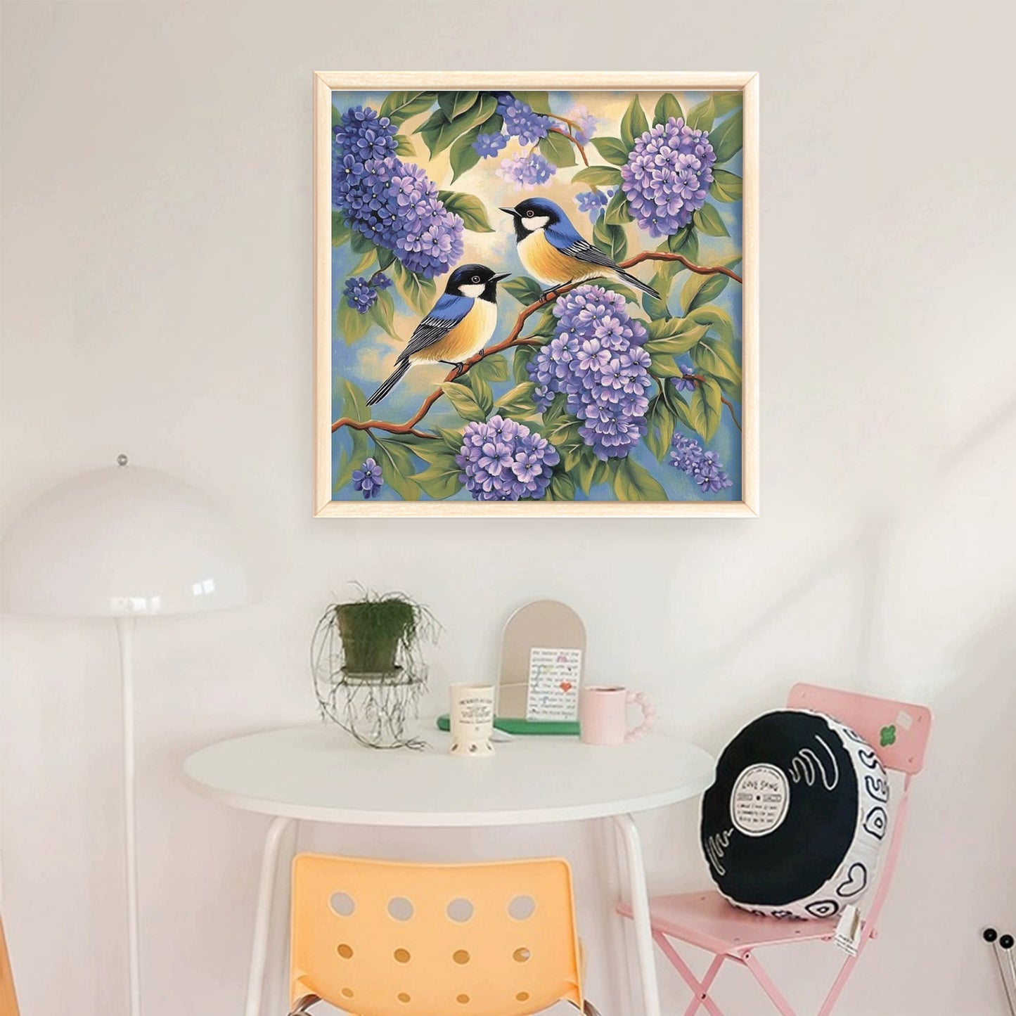 Sparrow - Full 11CT Stamped Cross Stitch 40x40CM - Yishu