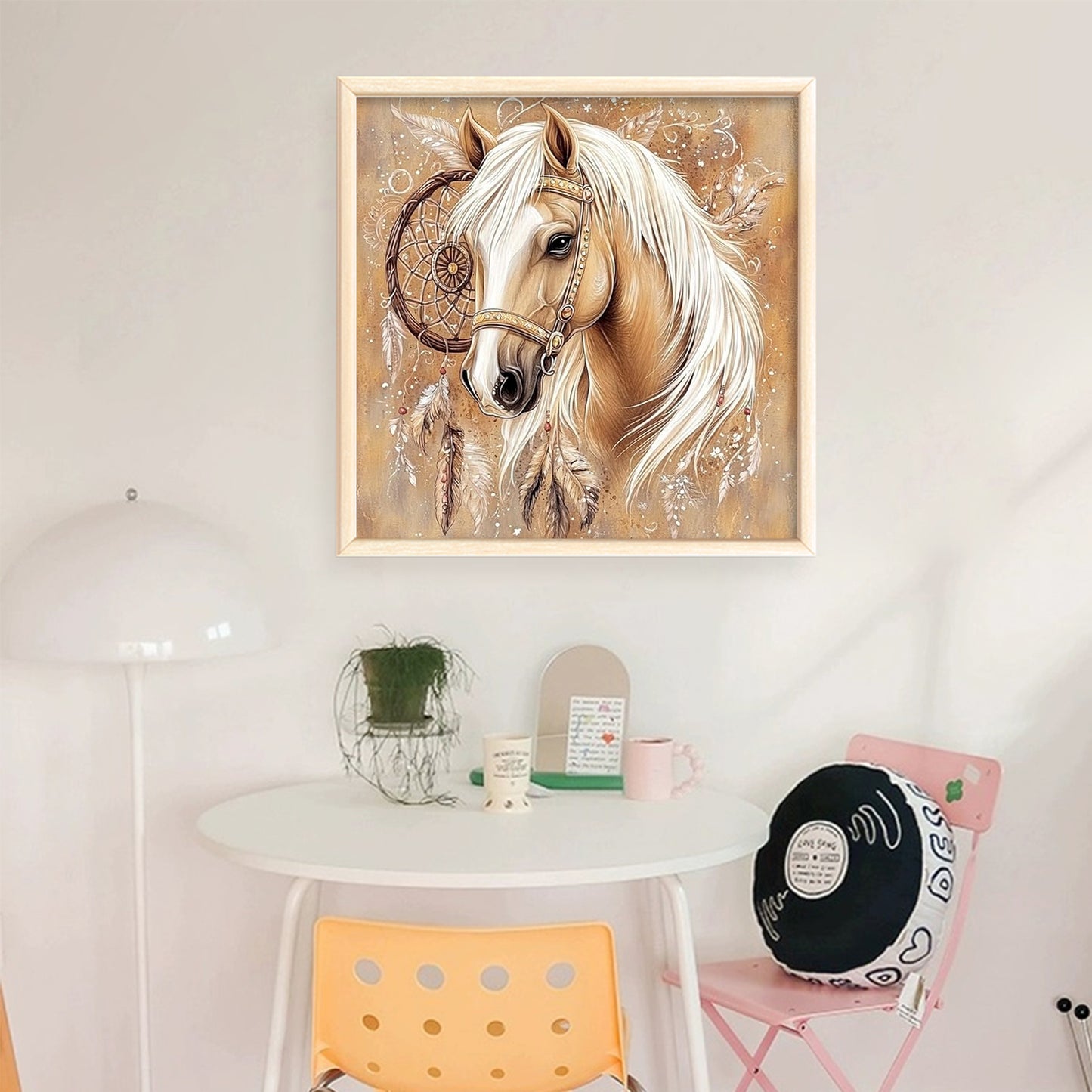 Horse - Full 11CT Stamped Cross Stitch 40x40CM - Yishu