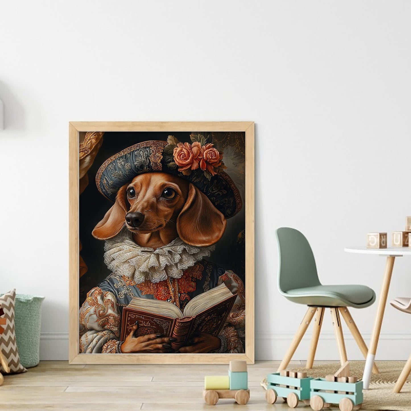 Royal Dog - Full 11CT Stamped Cross Stitch 40x55CM - Huacan