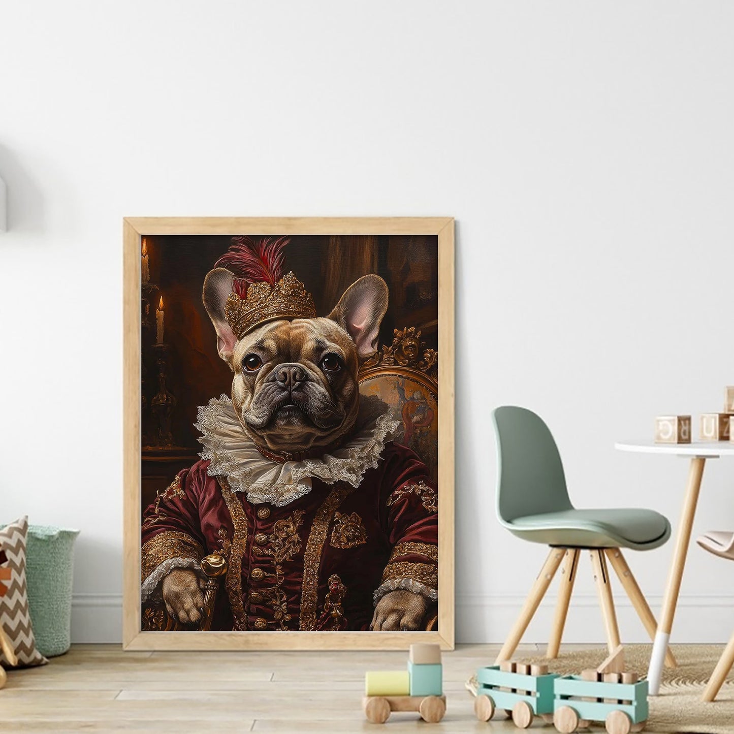 Royal Dog - Full 11CT Stamped Cross Stitch 40x55CM - Huacan