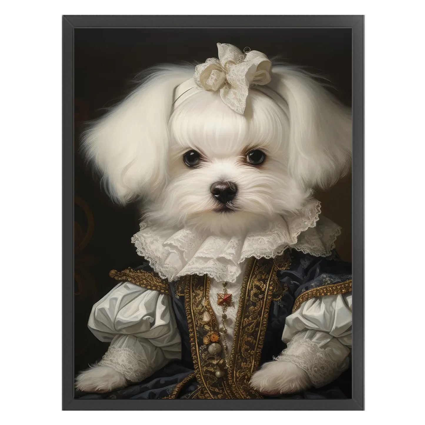 Royal Dog - Full 11CT Stamped Cross Stitch 40x55CM - Huacan