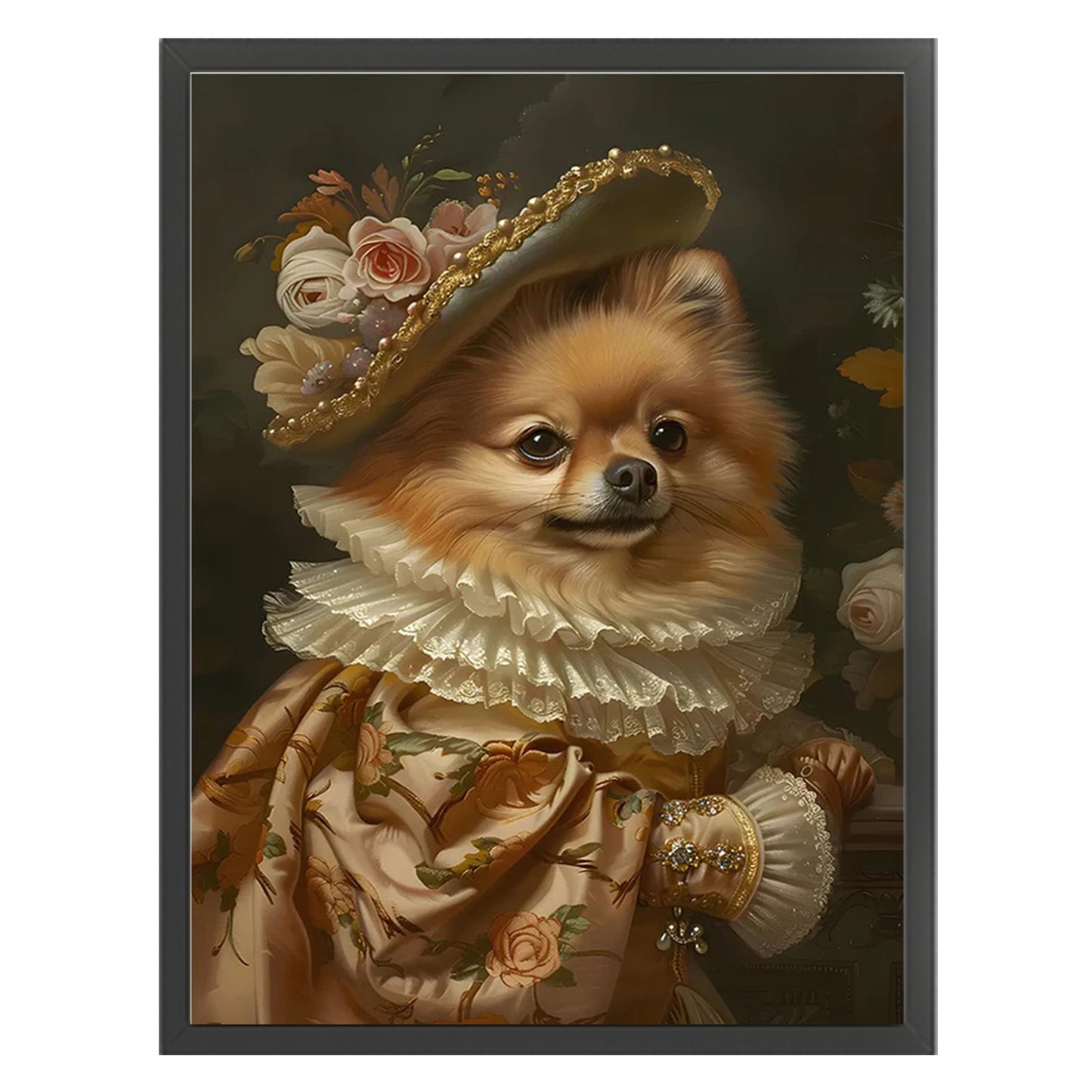 Royal Dog - Full 11CT Stamped Cross Stitch 40x55CM - Huacan
