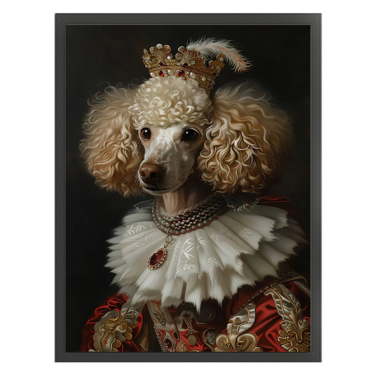Royal Dog - Full 11CT Stamped Cross Stitch 40x55CM - Huacan