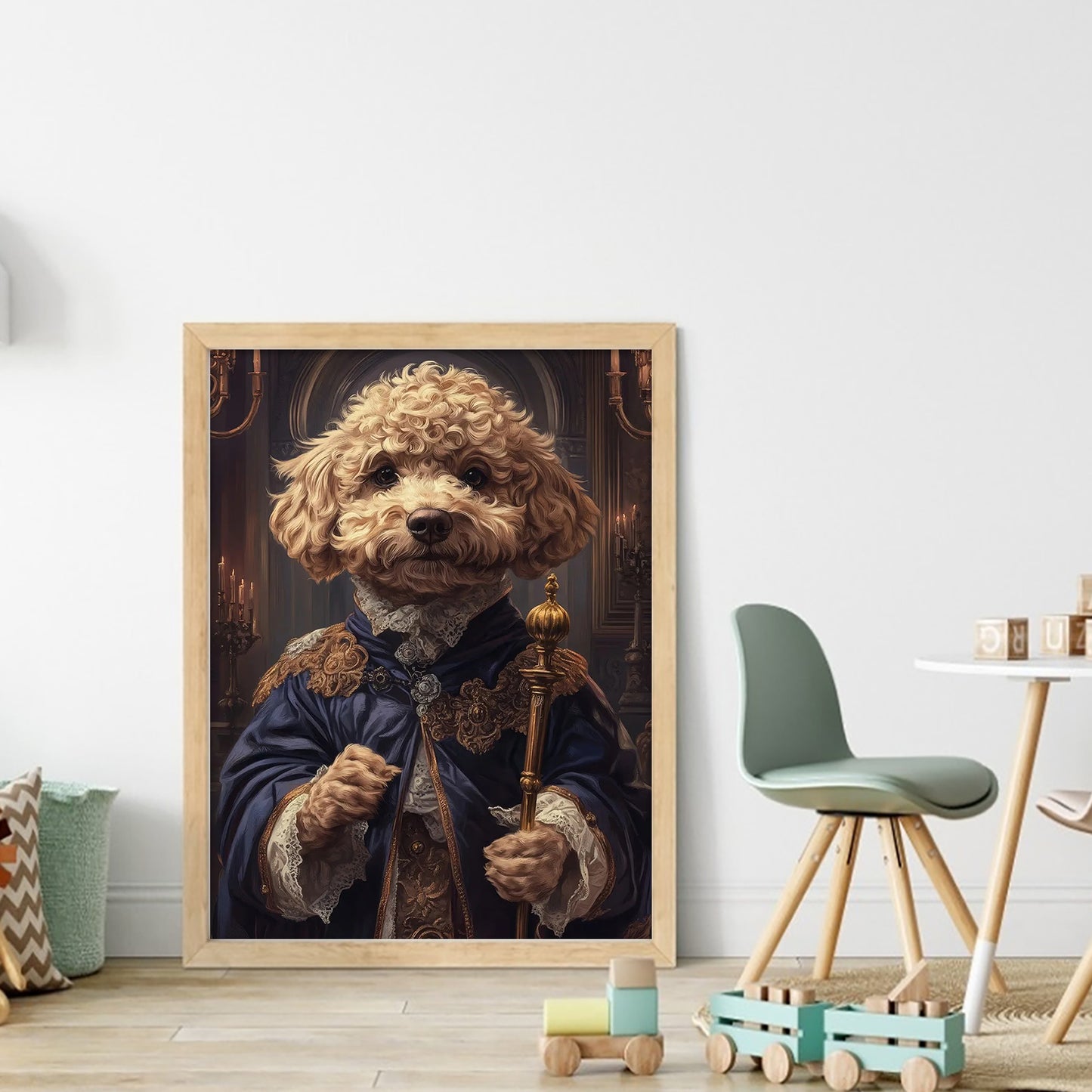 Royal Dog - Full 11CT Stamped Cross Stitch 40x55CM - Huacan