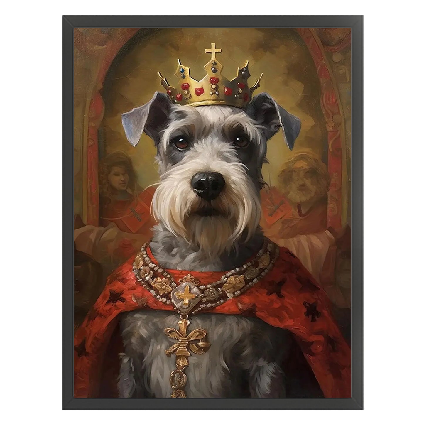 Royal Dog - Full 11CT Stamped Cross Stitch 40x55CM - Huacan