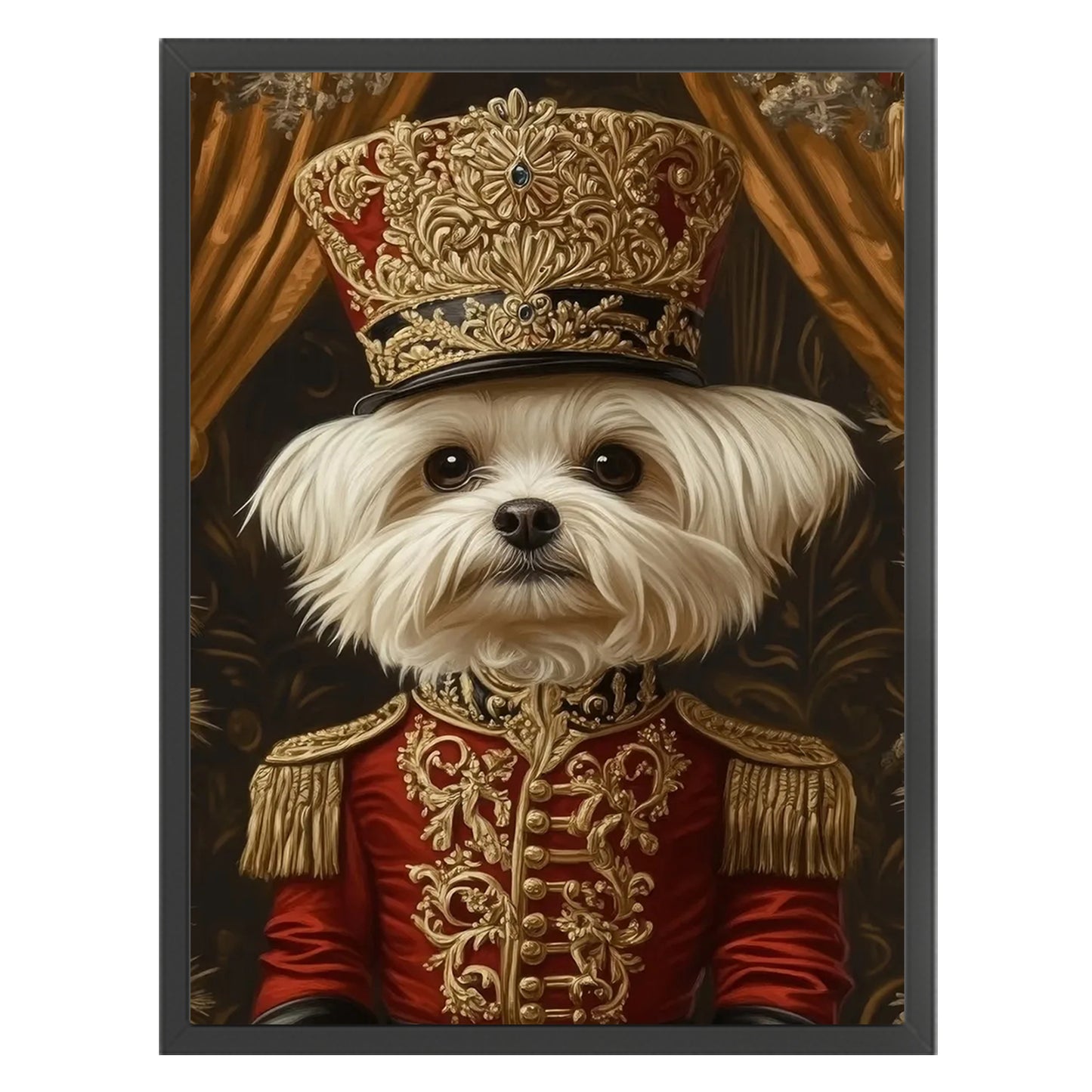 Royal Dog - Full 11CT Stamped Cross Stitch 40x55CM - Huacan