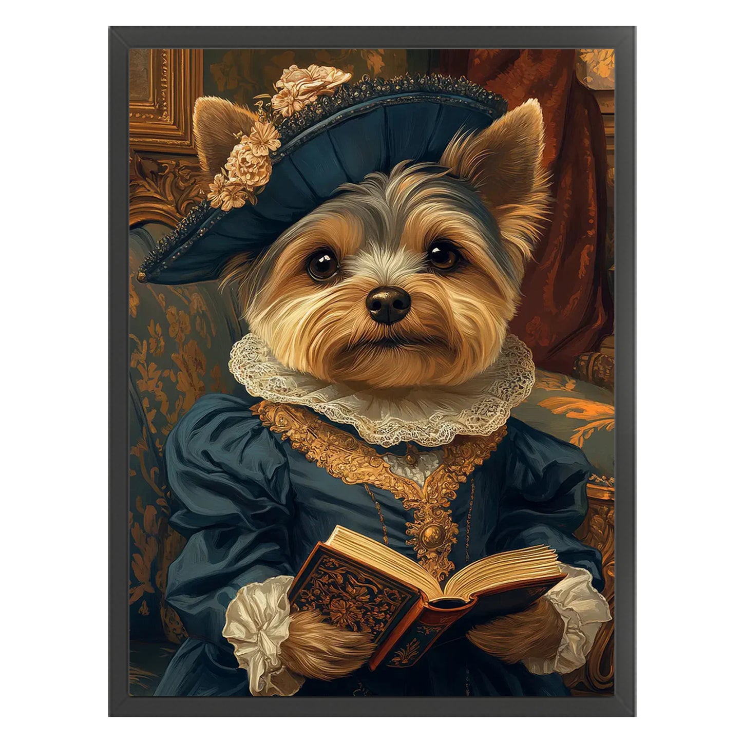 Royal Dog - Full 11CT Stamped Cross Stitch 40x55CM - Huacan