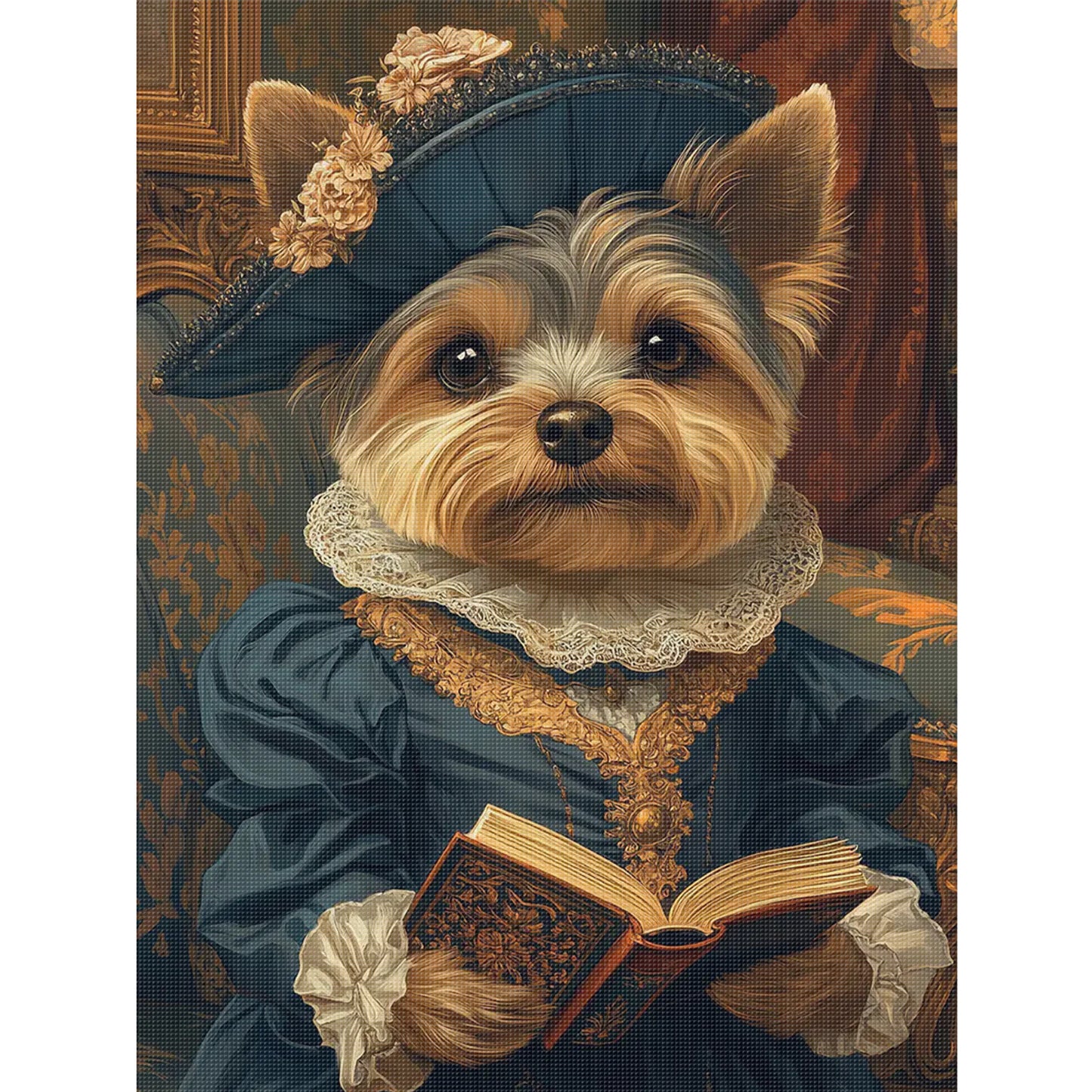 Royal Dog - Full 11CT Stamped Cross Stitch 40x55CM - Huacan