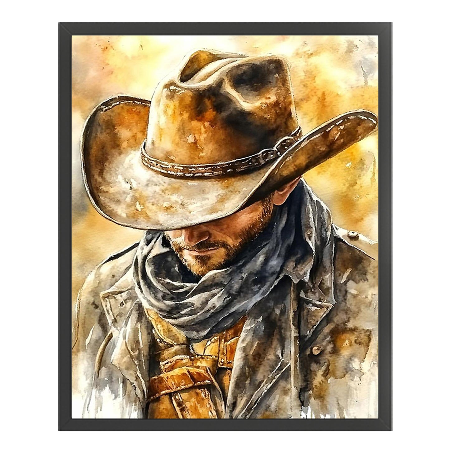 Cowboy - Full 11CT Stamped Cross Stitch 40x50CM - Huacan