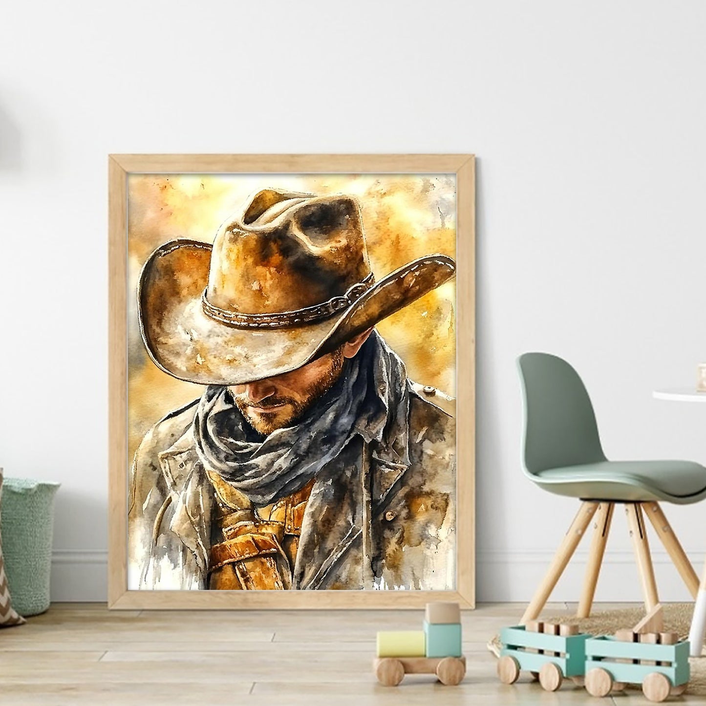 Cowboy - Full 11CT Stamped Cross Stitch 40x50CM - Huacan