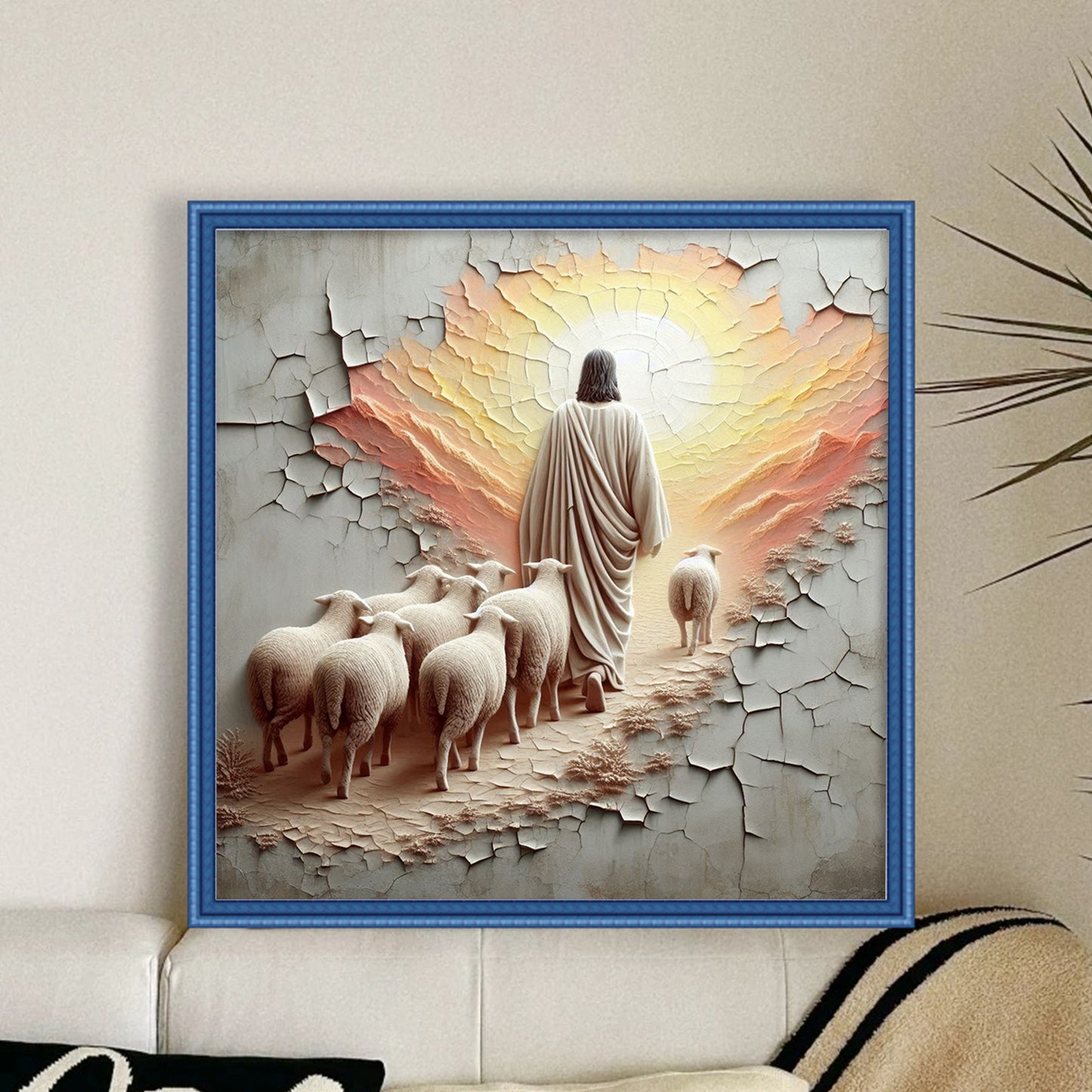 Priest - Full 14CT Counted Cross Stitch 40x40CM - Yishu