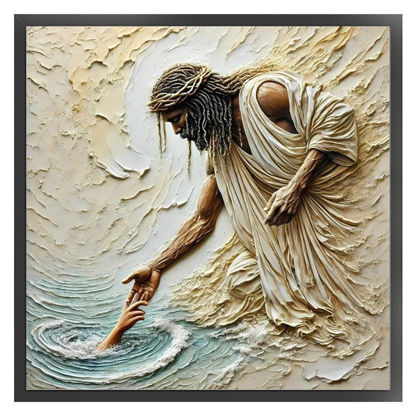 Priest - Full 14CT Counted Cross Stitch 40x40CM - Yishu