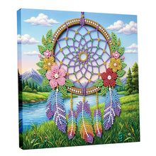 Load image into Gallery viewer, DIY Pearl Painting Kit 25x25CM Dreamcatcher Framed Handmade Pearl Material Art Set Room Wall Decoration

