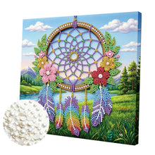 Load image into Gallery viewer, DIY Pearl Painting Kit 25x25CM Dreamcatcher Framed Handmade Pearl Material Art Set Room Wall Decoration
