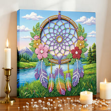 Load image into Gallery viewer, DIY Pearl Painting Kit 25x25CM Dreamcatcher Framed Handmade Pearl Material Art Set Room Wall Decoration
