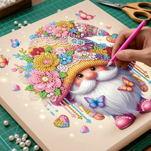 Load image into Gallery viewer, DIY Pearl Painting Kit 25x25CM Gnome Framed Handmade Pearl Material Art Set Room Wall Decoration
