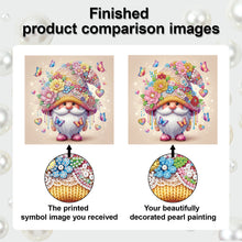 Load image into Gallery viewer, DIY Pearl Painting Kit 25x25CM Gnome Framed Handmade Pearl Material Art Set Room Wall Decoration

