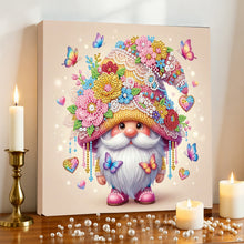 Load image into Gallery viewer, DIY Pearl Painting Kit 25x25CM Gnome Framed Handmade Pearl Material Art Set Room Wall Decoration
