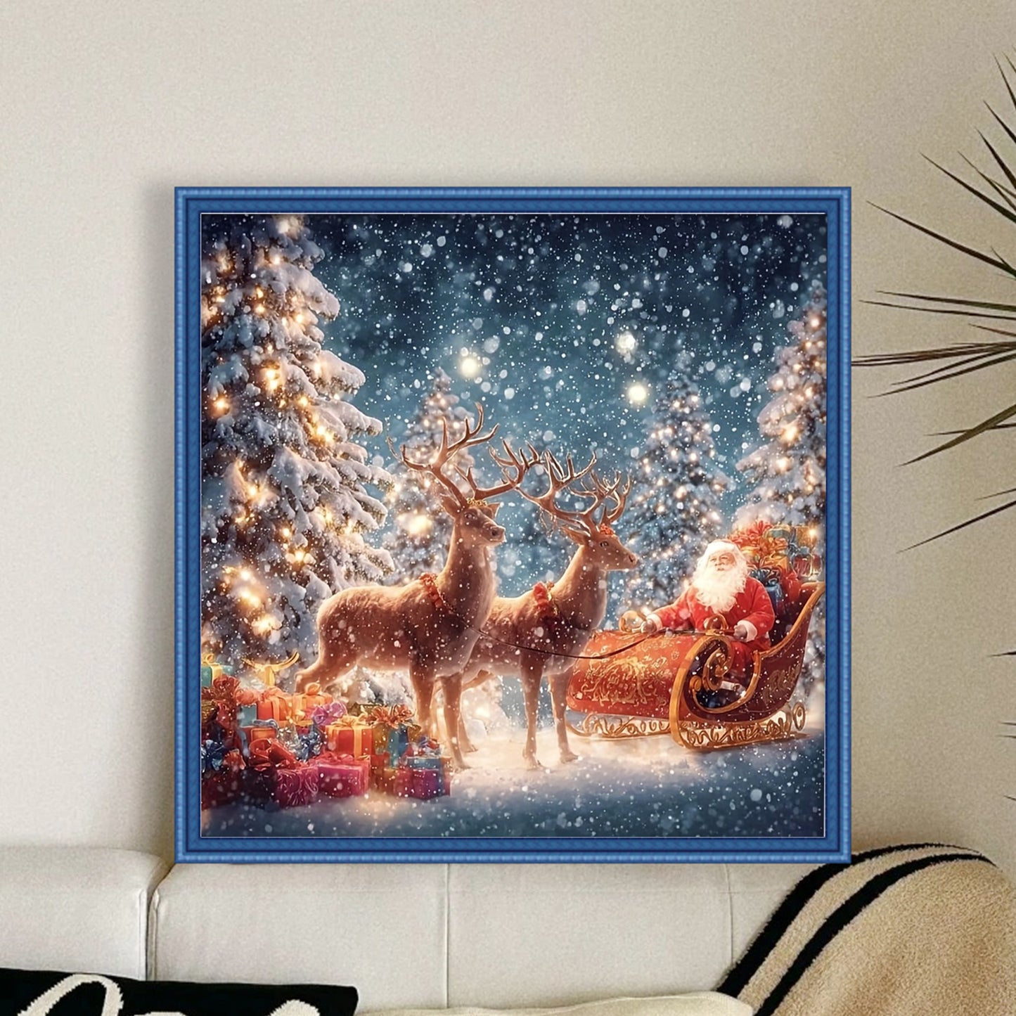 Elk - Full 14CT Counted Cross Stitch 40x40CM - Yishu