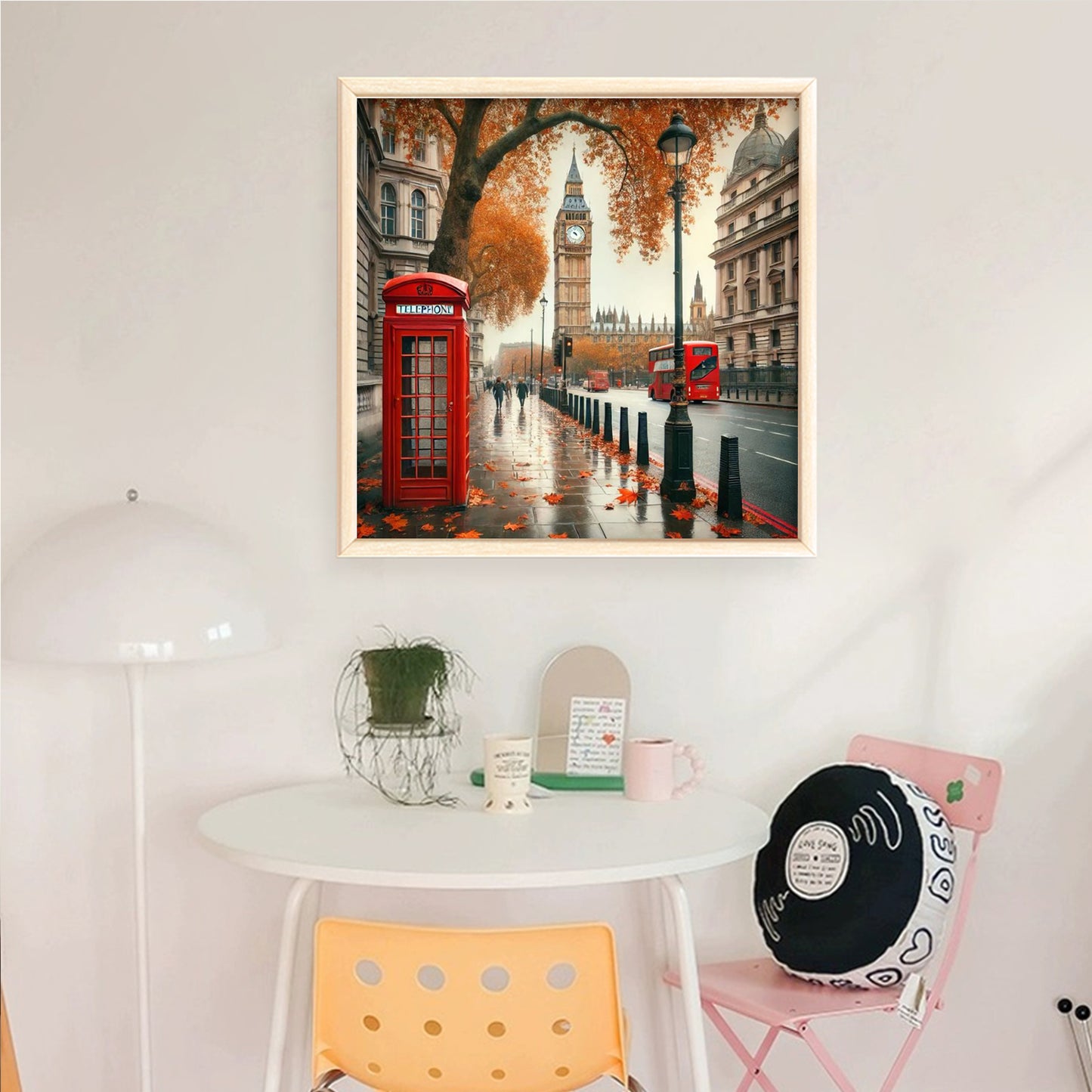 London Street - Full 14CT Counted Cross Stitch 40x40CM - Yishu