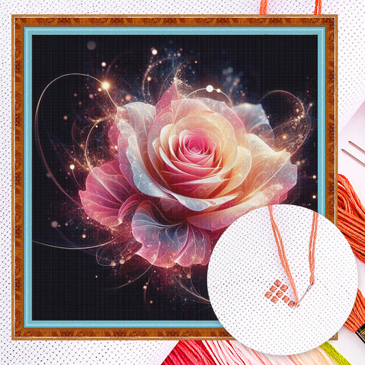 Rose - Full 18CT Counted Cross Stitch 30x30CM - Huacan