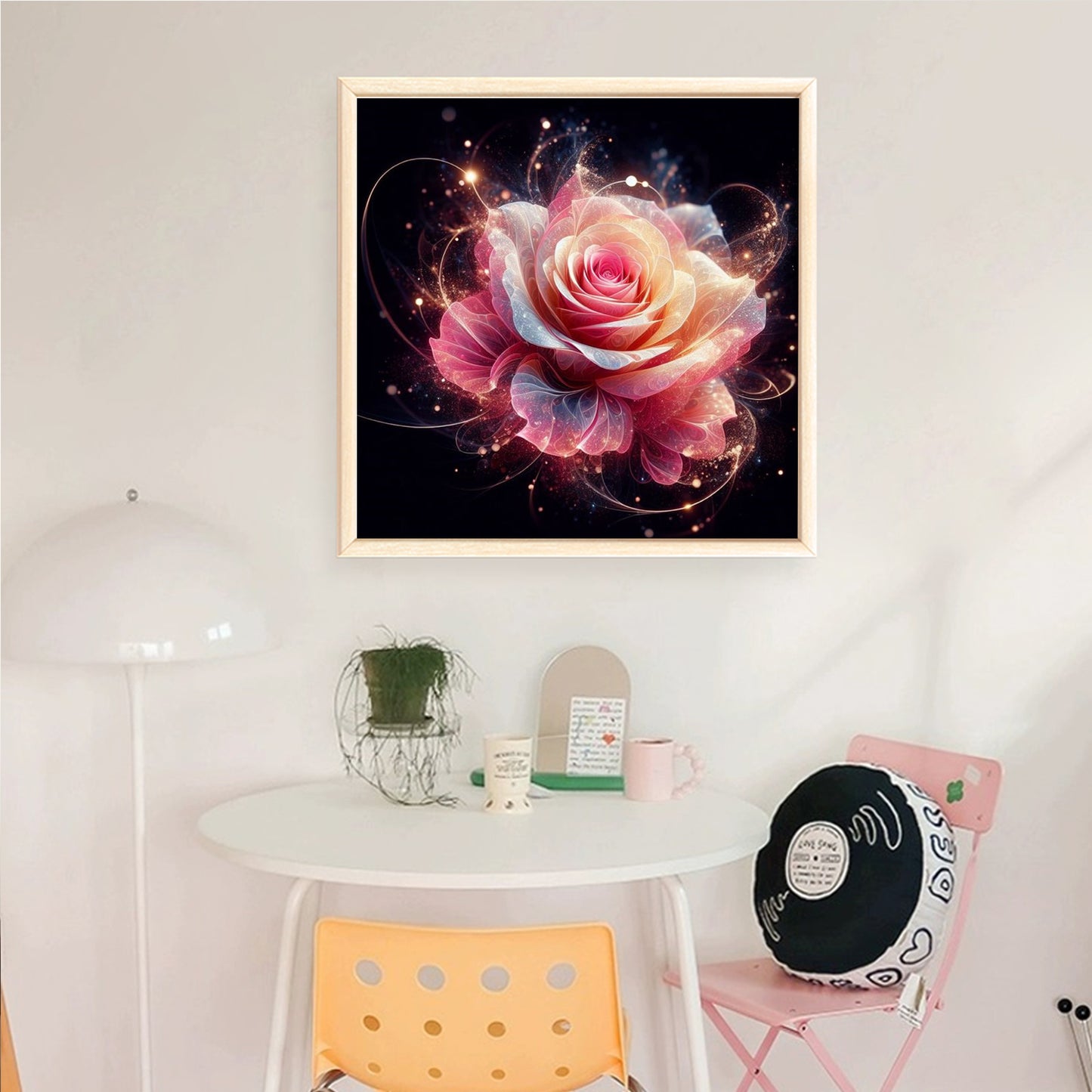 Rose - Full 18CT Counted Cross Stitch 30x30CM - Huacan