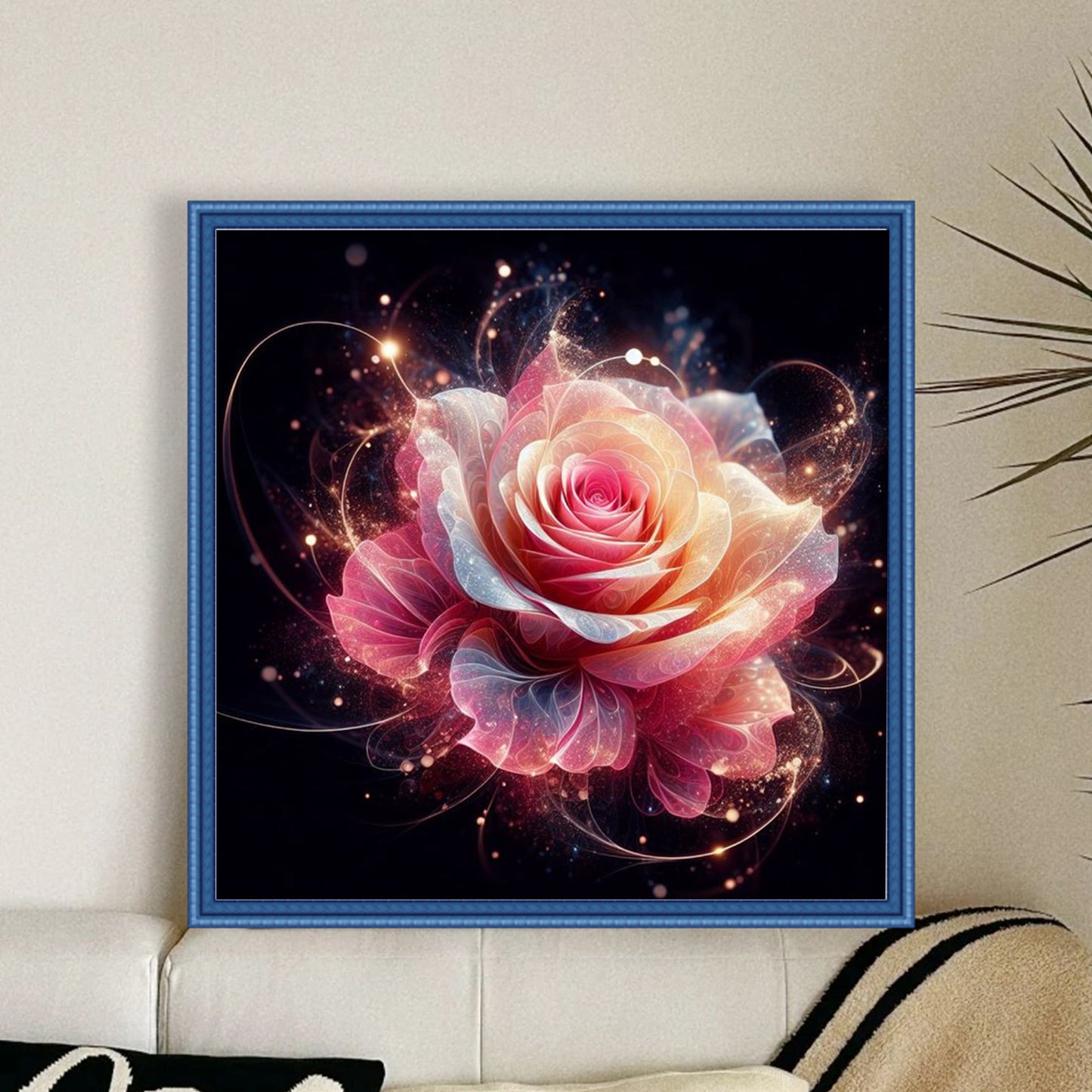 Rose - Full 18CT Counted Cross Stitch 30x30CM - Huacan