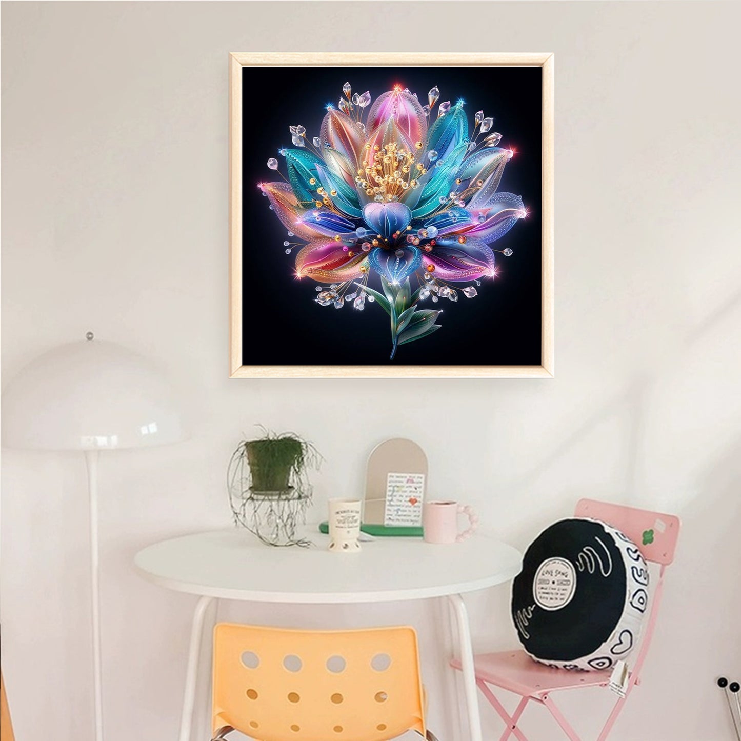 Lotus - Full 18CT Counted Cross Stitch 30x30CM - Huacan