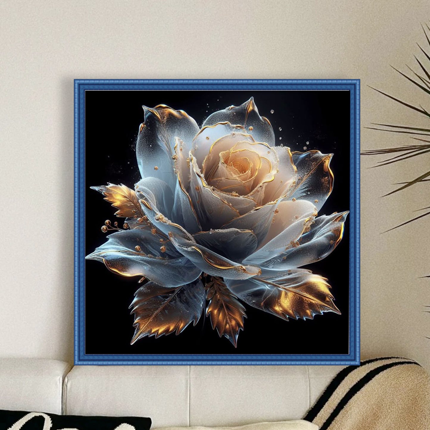 Rose - Full 18CT Counted Cross Stitch 30x30CM - Huacan
