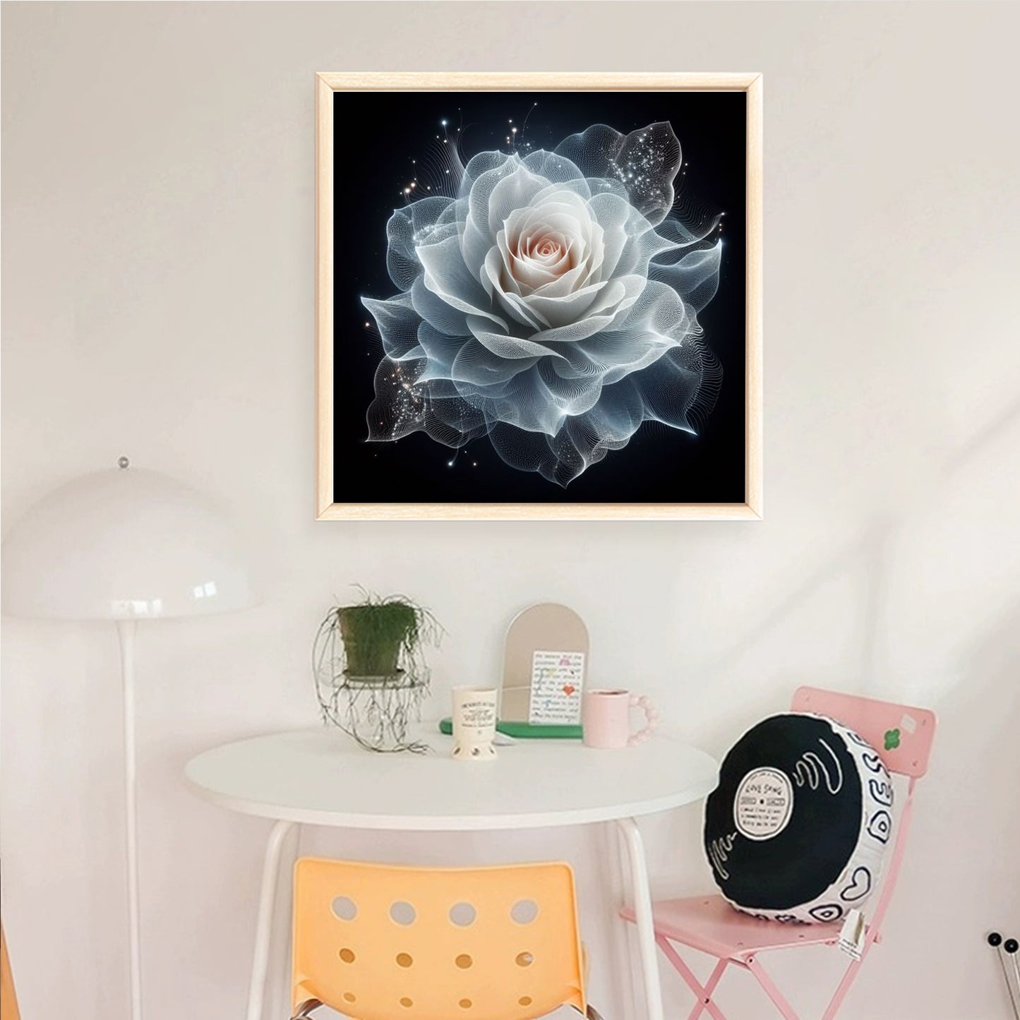 Rose - Full 18CT Counted Cross Stitch 30x30CM - Huacan