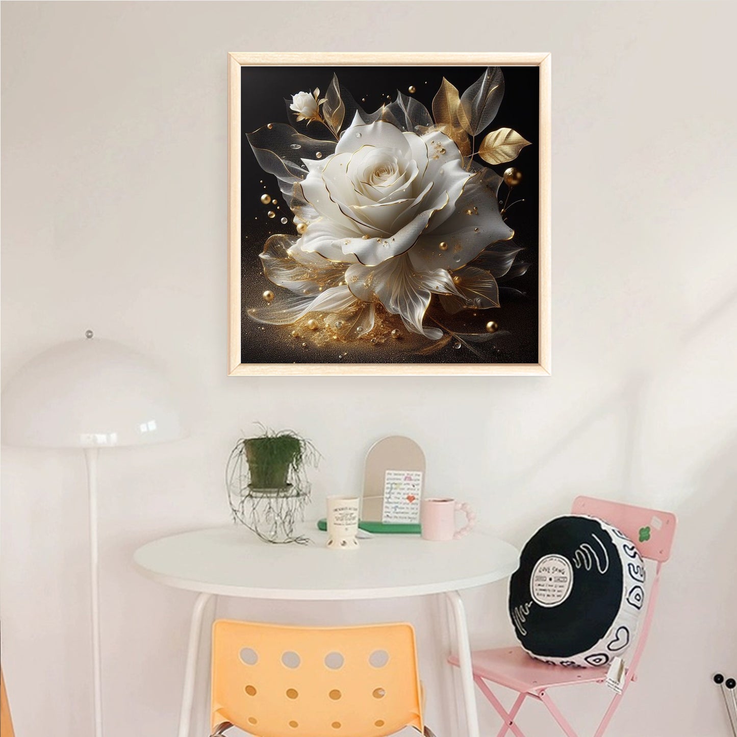 Rose - Full 18CT Counted Cross Stitch 30x30CM - Huacan