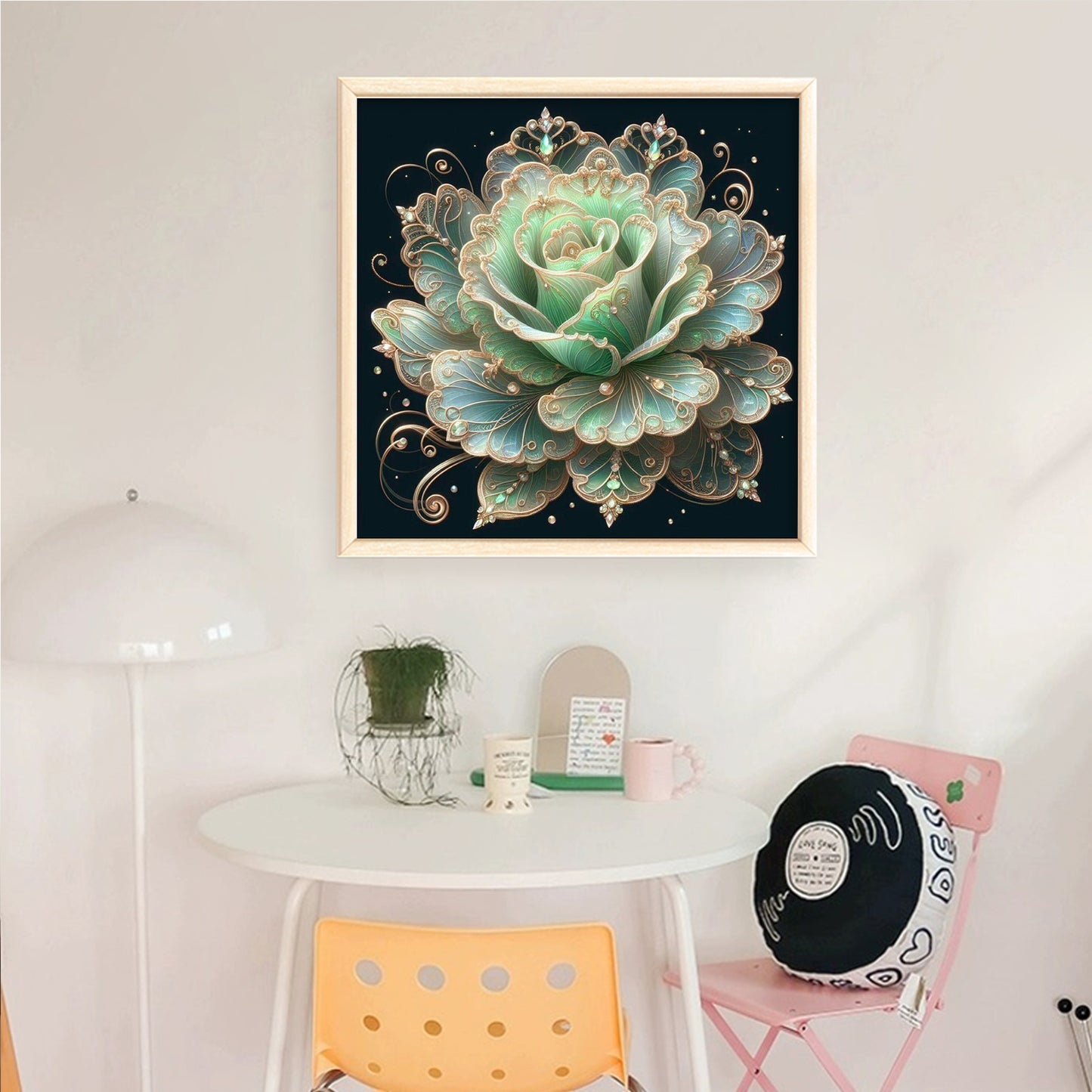 Rose - Full 18CT Counted Cross Stitch 30x30CM - Huacan