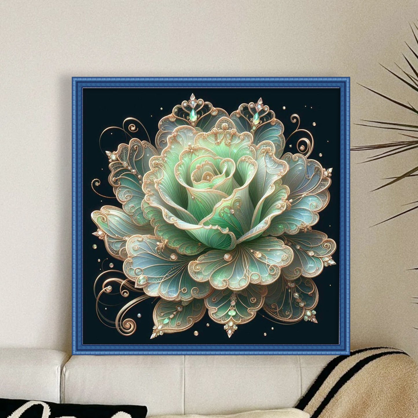 Rose - Full 18CT Counted Cross Stitch 30x30CM - Huacan