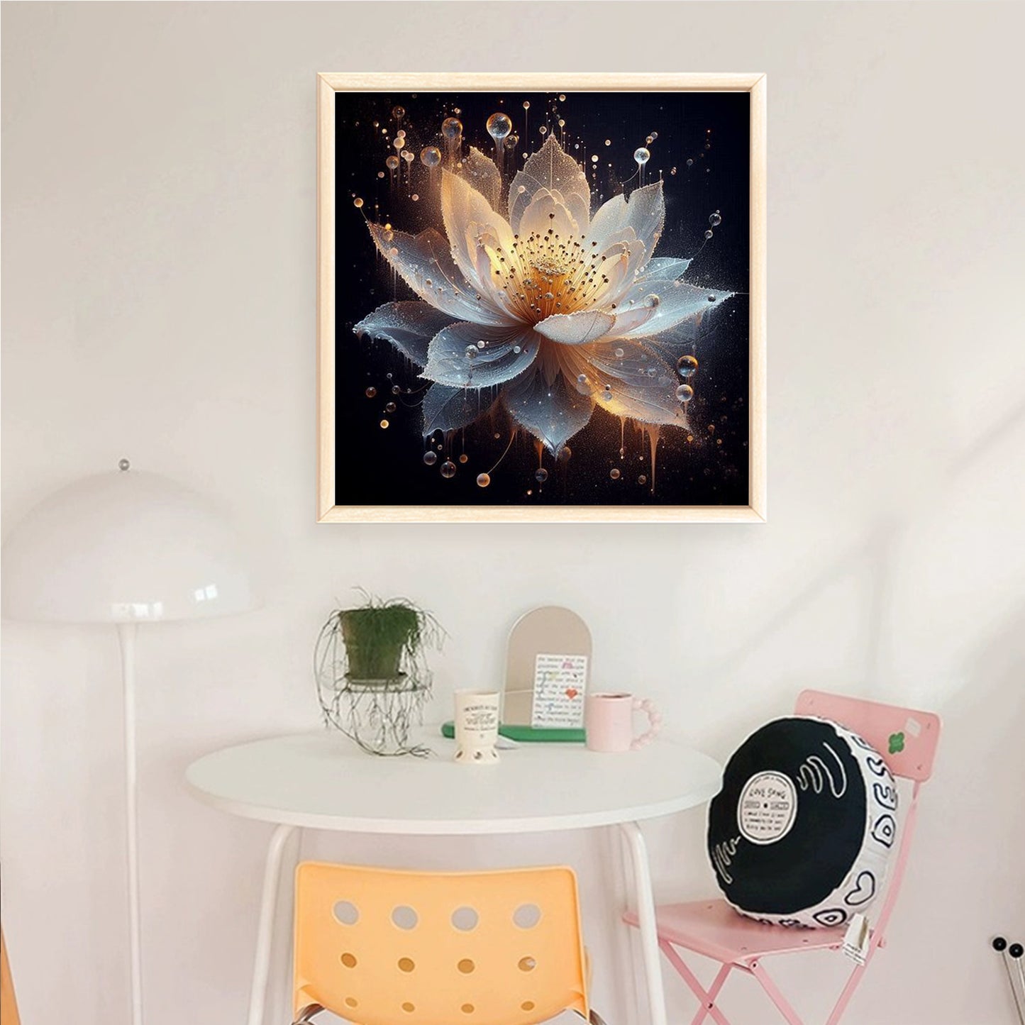 Lotus - Full 18CT Counted Cross Stitch 30x30CM - Huacan