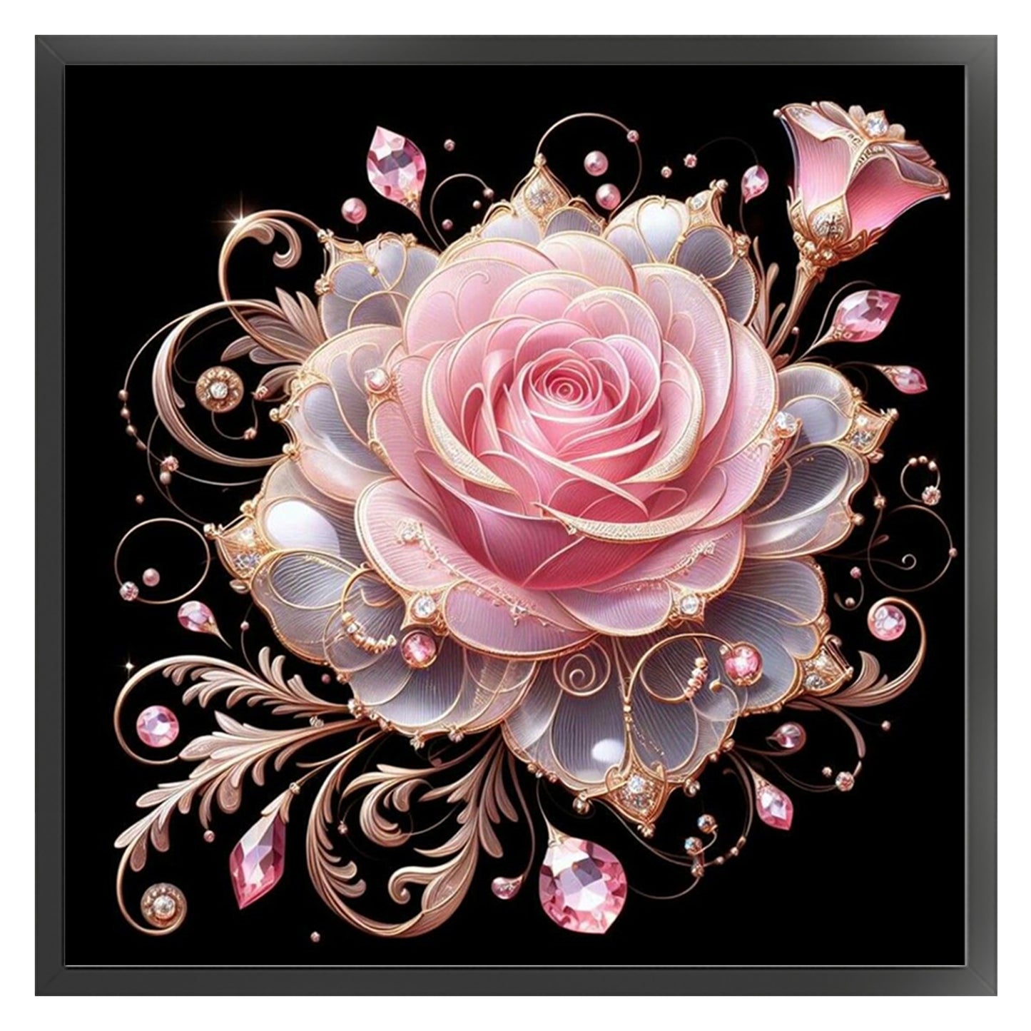 Rose - Full 18CT Counted Cross Stitch 30x30CM - Huacan