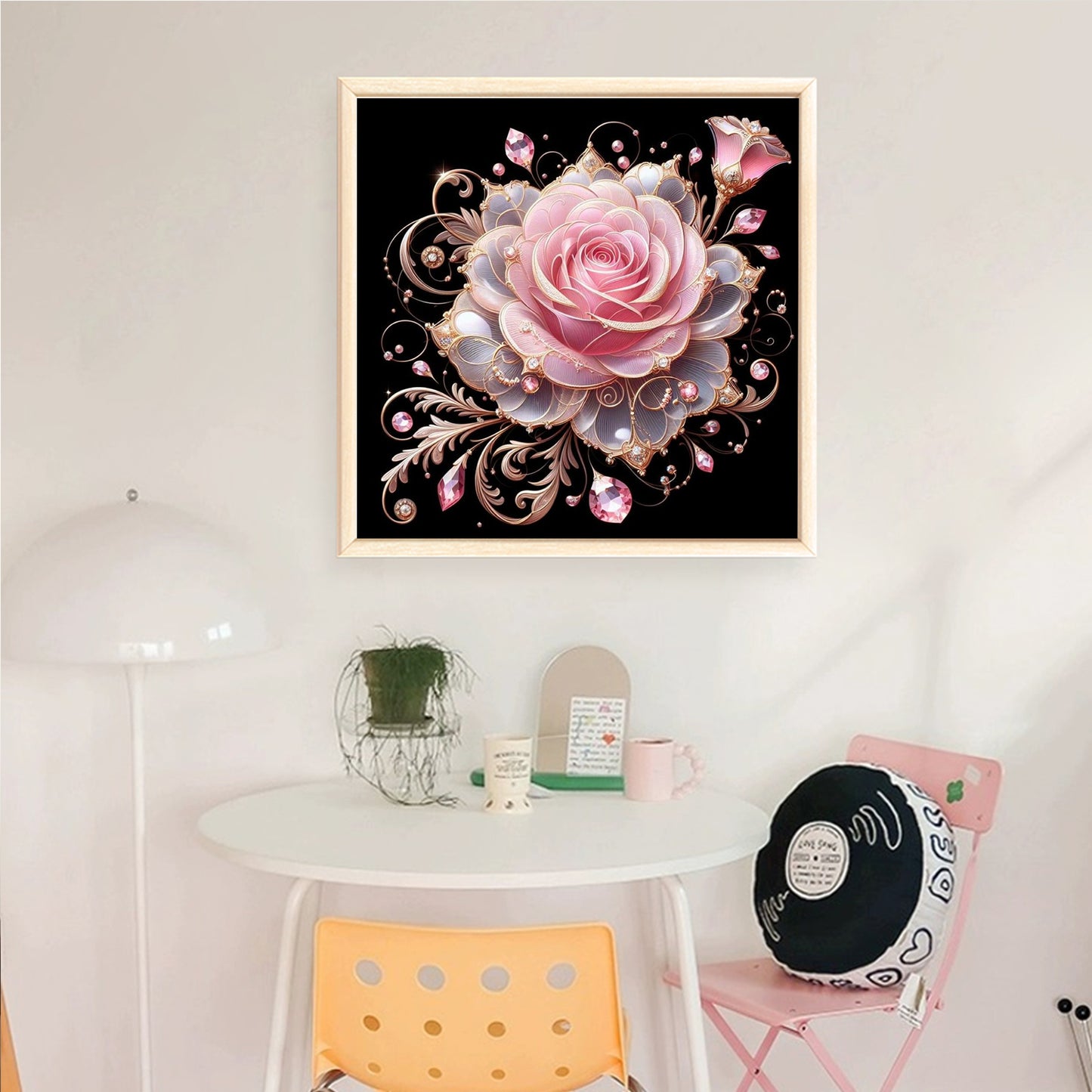 Rose - Full 18CT Counted Cross Stitch 30x30CM - Huacan
