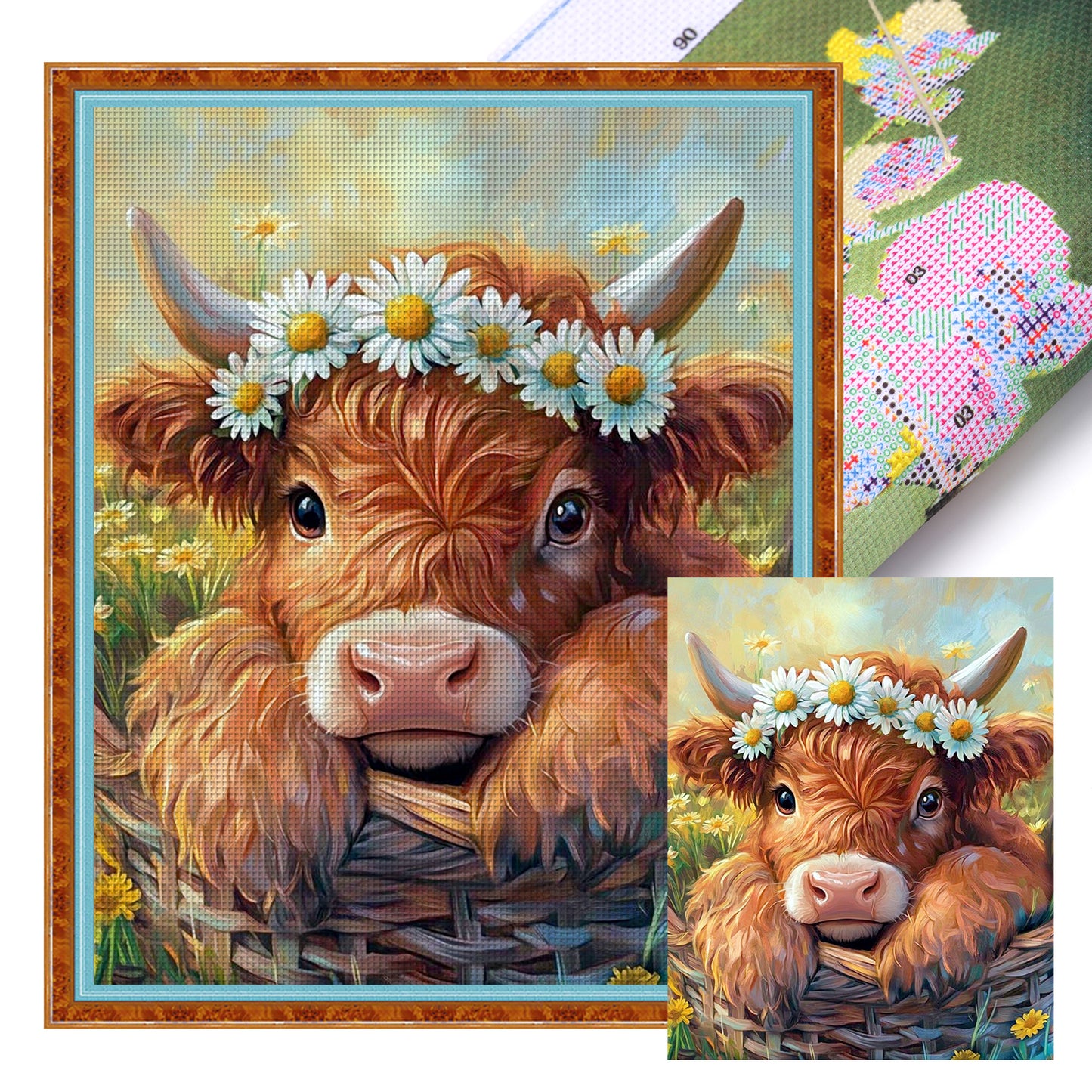 Yak - Full 11CT Stamped Cross Stitch 40x50CM - Huacan
