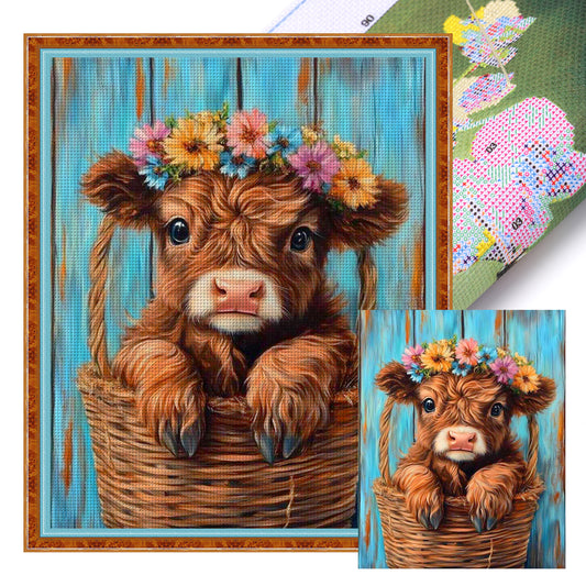 Yak - Full 11CT Stamped Cross Stitch 40x50CM - Huacan