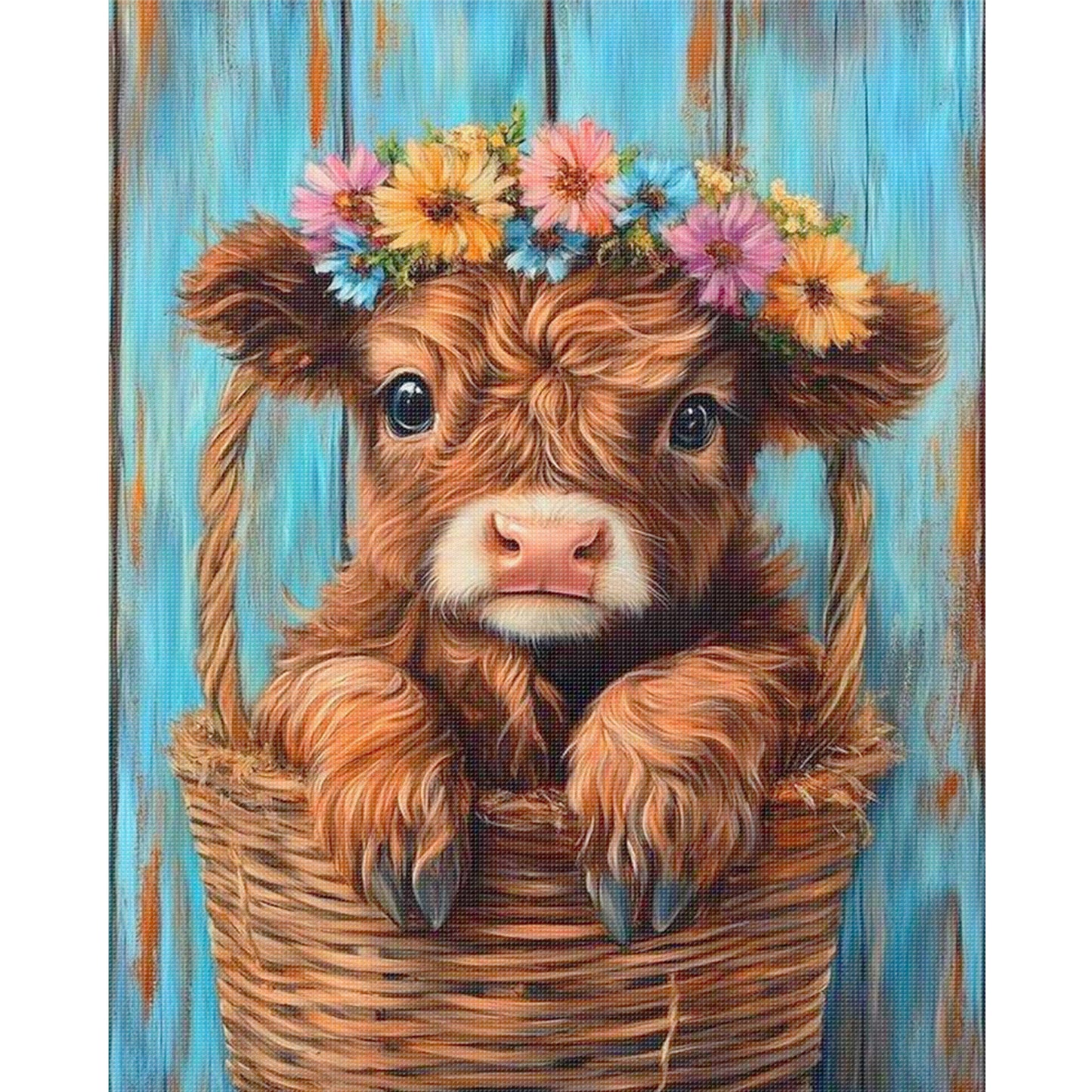 Yak - Full 11CT Stamped Cross Stitch 40x50CM - Huacan