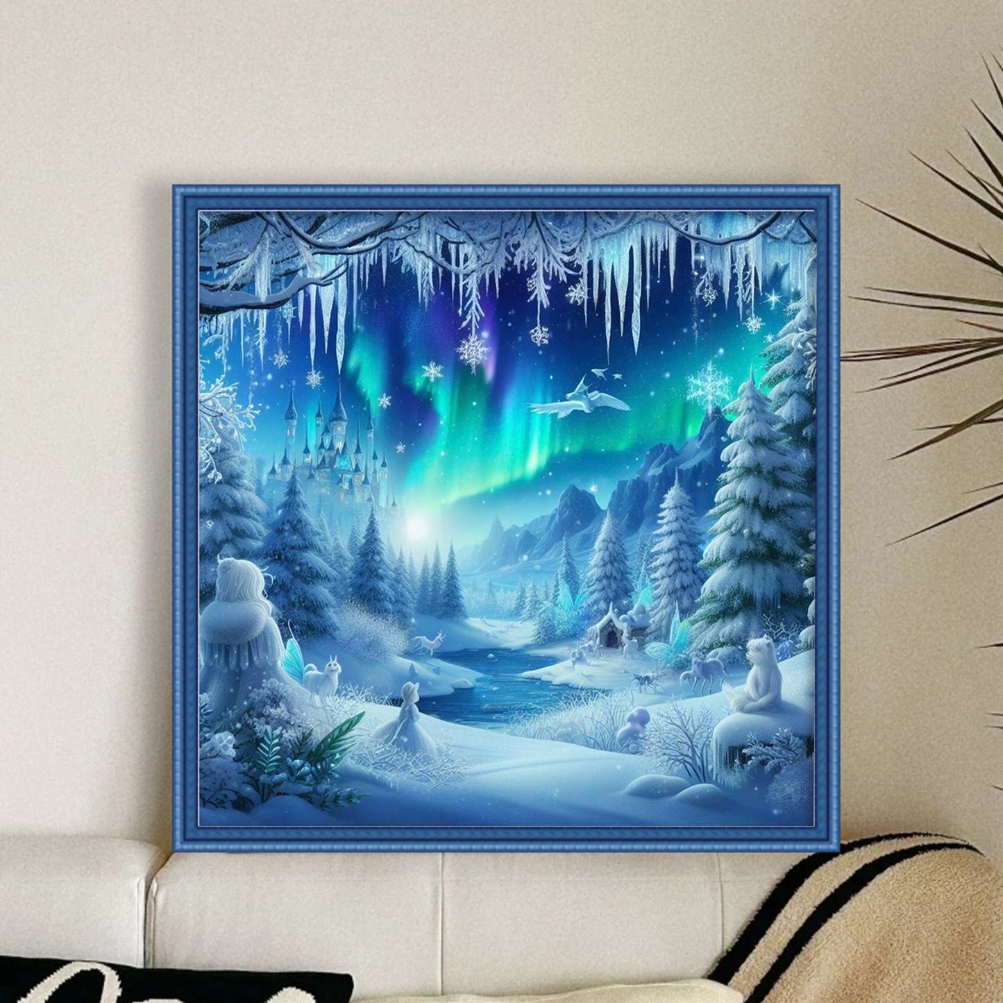 Aurora - Full 11CT Stamped Cross Stitch 45x45CM - Huacan