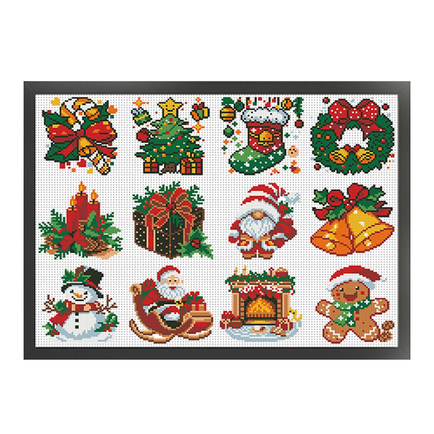 Christmas Themed Kit - Partial 11CT Stamped Cross Stitch 36x52CM - Mona Lisa