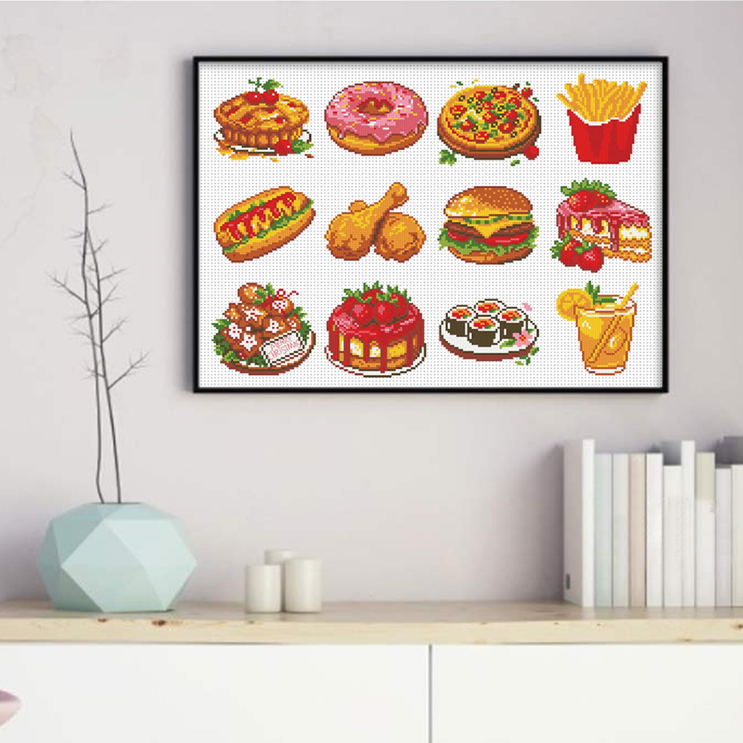 Food Themed Kit - Partial 11CT Stamped Cross Stitch 36x52CM - Mona Lisa