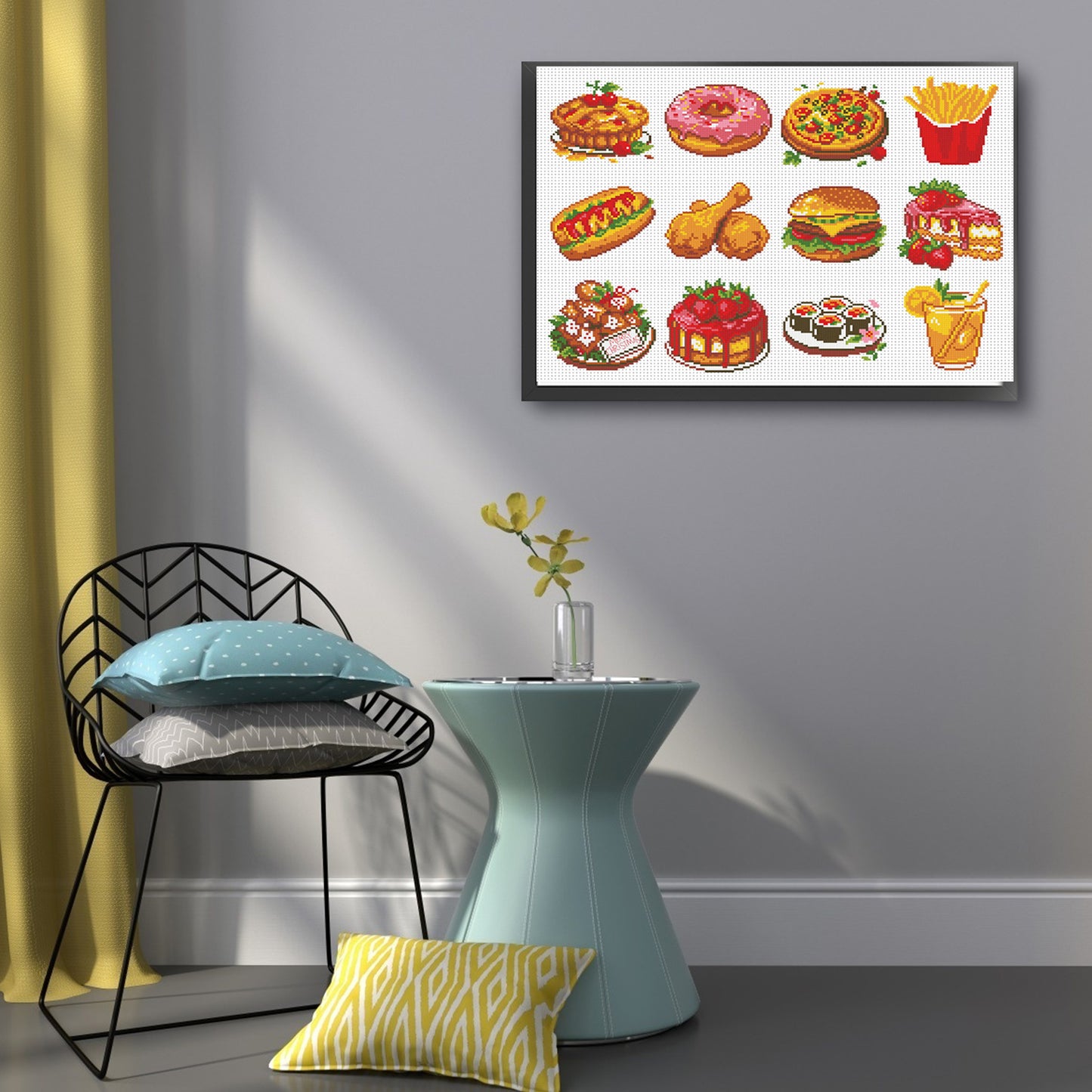 Food Themed Kit - Partial 11CT Stamped Cross Stitch 36x52CM - Mona Lisa